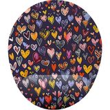 Prime Kalp Desenli Bilek Destekli Mouse Pad - Option-1 - 0002 - Beyaz