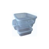 Prime Kapaklı Saklama Kabı 3'lü Set, 3000 ml Her Biri, Şeffaf, Bpa Içermez, Hava Geçirmez, Istiflenebilir - 0 Siyah - Option-1