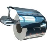 Prime Kapaklı Tuvalet Kağıtlığı Krom 85X118X158 mm - 000-Siyah