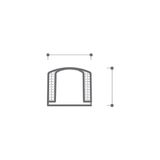 Prime Kapı Stoper 35 mm Altın Reng-Syah Plastk - DDS1005 0035 Gl-P6 - Option-1