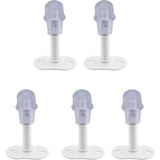 Prime Kapı Stoperi Duvar Koruyucu Kapı Tamponu Durdurucu 8 cm 5 Adet (Beyaz) - Option-1