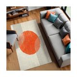 Prime Karen Kadife Kaymaz Pamuk Tabanlı Yıkanabilir Antibakteriyel Salon Halısı 200X300 - 374-Yeşil