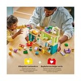 Prime Kasabası 3’ü 1 Arada Figürlü Modern Aile Evi 10470-2 Yaş ve Üzeri Çocuklar Için Biberon ve Bebek Arabası Dahil Aksesuarlar Içeren Yaratıcı Oyuncak Yapım Seti, Hediye Fikri (166 Parça) - 0 - Siyah