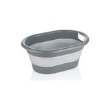 Prime Katlanabilir Akordiyonlu 25 Litre Hazneli Çamaşır Sepeti - No :2 - Gri