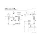 Prime KB971 x Victorian Widerspread Lavatory Musluk With Handle, Cilalı Krom By - Option-1