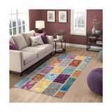 Prime Kepa Kadife Kaymaz Pamuk Tabanlı Yıkanabilir Antibakteriyel Salon Halısı 100X150 - 374-Yeşil