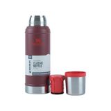 Prime Klasik Vakumlu Paslanmaz Çelik Termos 0,94 Lt (1.0 Qt) - Cranberry - -- - 000-Siyah