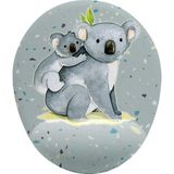 Prime Koala ve Yavrusu Bilek Destekli Mouse Pad - Option-1 - 0002 - Beyaz