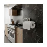 Prime Krom Kağıt Havluluk – Duvara Monte Vidalı Metal Kağıt Havlu Askısı 26 Cm, Parlak Krom Mutfak Aksesuarı - 001-Beyaz - Option-1