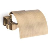 Prime Kubıc Kapaklı Tuvalet Kağıtlığı Antik Renk 92X94X157 mm - 000-Siyah