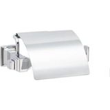 Prime Kubıc Kapaklı Tuvalet Kağıtlığı Krom Renk 92X94X157 mm - 000-Siyah