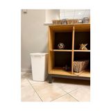 Prime Küçük Mutfak Banyo Çöp Kovası, Lavabo Altı Çöp Sepeti, Plastik, Beyaz, 9 Galon - 000-Siyah - Option-1