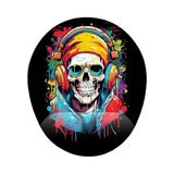Prime Kurukafa Skull Mouse Pad - Option-1 - 0002 - Beyaz