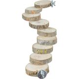Prime Kuş Merdiveni Tünek Tavşan Gine Domuzu Fare Hamster Merdiveni Oyun Parkuru 9 Basamak - Option-1