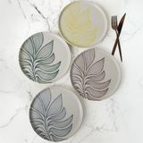 Prime Leaf Harmony Nordıc Pasta Tabağı 22 cm 4 Adet / 22974-77 - 0,5 L