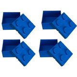 Prime LEGO LEGO 853235 Saklama Kutusu Mavi (12,5 x 12,5 x 9) (4 Adet) 5701111125783 - Ahşap