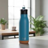 Prime Life 540 ml Paslanmaz Çelik Termos Matara - 4 Renk Seçeneği (Krem, Yeşil, Siyah, Mavi) - Sıcak ve Soğuk Tutan Ofis ve Sporcu Suluğu (Mavi)