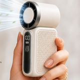 Prime Life 9CMX4CM Ultra Mini En Küçük El Fanı Taşınabilir Şarjlı Dijital Göstergeli Ayarlanabilir Hız Kademeli Taşınabilir Soğutucu Fan Usb-C Şarjlı Masaüstü Seyahat Ofis Kamp Için Vantilatör Fs-24