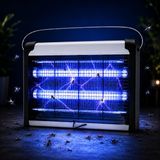 Prime Life Elektrikli Sivrisinek Öldürücü Lamba 20W, 2X10W Uv Işıklı Uçan Haşere Tuzağı, Sessiz Çalışma, Askılı ve Masaüstü Kullanım, 220-240V, IP20 Iç Mekan Kullanımı | 20W KF-6020