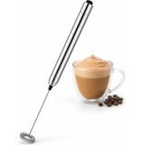 Prime Life Elektrikli Süt Köpürtücü, Paslanmaz Çelik Metal Gövdeli Pilli Kahve Köpürtücü, Mini Mikser Çırpıcı, Latte Cappuccino Karıştırıcı, Tek Tuşlu El Tipi Köpürtücü (Piller Dahil Değildir)