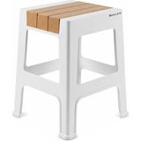 Prime Life Kaymaz Tabanlı Ev Ofis Taburesi - 120 kg Taşıma Kapasiteli Kaymaz Banyo Taburesi - Çocuk Taburesi - 35X45X40 cm (Büyük Turuncu)