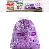 Prime Life Lavanta Kokulu Büyük Boy Büzgülü Çöp Poşeti 10'lu 65X70 Cm, Kolay Bağlanır Kokulu Büzgülü Büyük Boy Çöp Torbası, Sızdırmaz, Yırtılmaz, Geri Dönüştürülebilir Torba, Ekstra Güçlü Çöp Poşeti