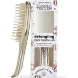 Prime Life Mini Ultimate Detangler Chrome Saç Açıcı Fırça Islak ve Kuru Saçlar Için Champagne Gold Patentli Çift Katmanlı Diş Teknolojisi Seyahat Boyu