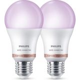 Prime Life Smart Lighting LED Ampul A60 E27 100W Eşdeğer Rgb 2'li Paket - Google Home, Alexa, Homekit ve Matter Uyumlu