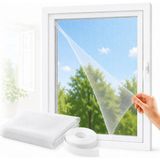Prime Life Sogud Kayra 1’li Pencere Sinekliği 75X125 cm - Yapışkanlı Cırtlı Sineklik Tülü - Yıkanabilir Tekrar Kullanılabilir Kesilebilir Sinek Perdesi - Tek Kanatlı Pencere Için