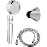 Prime Life Turbo Fanlı 3lü Set Gri 5 Fonksiyonlu Duş Başlığı Turbo Jet Pervaneli Yüksek Basınçlı Duş Başlığı Hortum Askı Aparatı