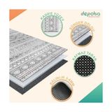 Prime Lima Kadife Kaymaz Pamuk Tabanlı Yıkanabilir Antibakteriyel Salon Halısı 160X230 - 374-Yeşil
