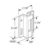 Prime-Line E 2124 Sürgülü Kapı Tutucu, Beyaz Ekstrüzyonlu Alüminyum, Kanca Tarzı Mandal Için, Viking, (Tek Paket) - 0 - Siyah - Option-1