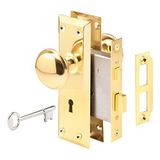 Prime-Line Products E 2293 geçme topuz, cilalı pirinç, kırık antik kilit setlerinin ve daha fazlasının yerine geçmek için mükemmel, 3,5 cm ila 4,5 cm iç kapılar için uygun, x 3,5 cm (tekli paket)