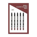 Prime Long Lasting Lip Pencil No: 222 - Dudak Kalemi X5 - Siyah
