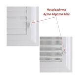 Prime Made 45 x 45 cm Banyo Wc Havalandırma Menfezi Panjur