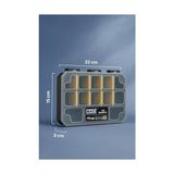 Prime Made Slim Organizer 12 Bölmeli, Şeffaf, Düzenleyici Kutu, Polipropilen Malzeme, Çekmece Içi ve Masaüstü Kullanım Için, Hafif Taşınabilir, Saklama Kutusu - Option-1
