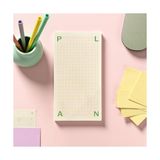 Prime Masaüstü Planlayıcı | Kopar-At Kareli Not Kağıdı Not Defteri | 150 Yaprak, 90 gr Ivory Kağıt | Uzun Form Planlayıcı – 226X118 mm (Plan) - 000-Siyah