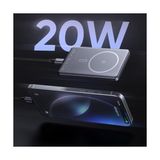 Prime MC-4651 10000MAH 20W Metal Ultra Ince Manyetik Kablosuz Powerbank - Siyah - Option-1