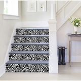 Prime Merdiven Folyo Kaplama (18X120 cm 5 Adet) Zebra Desen - Option-1 - -50 C