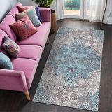 Prime Mesty Kadife Kaymaz Pamuk Tabanlı Yıkanabilir Antibakteriyel Salon Halısı 200X300 - 374-Yeşil