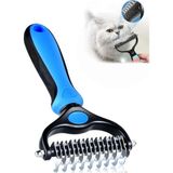 Prime Metal Uçlu Köpek Kedi Uzun Tüy Bakım Tarağı Tüy Topak Kıtık Açıcı Tarak 1 Adet - Option-1