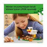 Prime Minecraft Tavuk Çiftliği 21585-7 Yaş ve Üzeri Çocuklar Için Tavuk Sever Minifigürü, Yavru Zombi, Tilki, Soğuk Tavuk ve Civciv Içeren Yaratıcı Oyuncak Yapım Seti, Hediye Fikri (233 Parça) - 0 - Siyah
