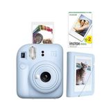Prime Mini 12 Mavi Fotoğraf Makinesi-20'li Film ve Mini Albüm Seti - Açık Bej