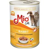 Prime Mio 415 gr Kedi Yaş Mama, Sterilize/tavşanlı x 24 Adet