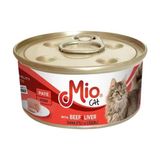 Prime Mio 85 gr Kedi Yaş Mama, Dana Etli ve Ciğerli x 24 Adet