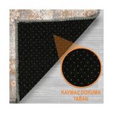 Prime Missha Şönil Kaymaz Pamuk Tabanlı Yıkanabilir Antibakteriyel Salon Halısı 140X200 - 374-Yeşil