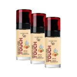 Prime Moisture Foundation No: 102 - Hyaluronik Asitli Nemlendirici Fondöten Spf 20-30 ml (3 Paketi) - Option-1