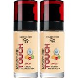 Prime Moisture Foundation No: 103 - Hyaluronik Asitli Nemlendirici Fondöten Spf 20-30 ml (2 Paketi) - Option-1