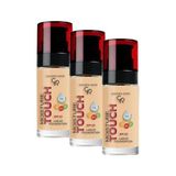 Prime Moisture Foundation No: 109 - Hyaluronik Asitli Nemlendirici Fondöten Spf 20-30 ml (3 Paketi) - Option-1