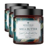 Prime Monoville Shea Butter (Karite) Yağı 100 ml Soğuk SIKIM%100 Saf ve Doğal Güneş Sonrası Nemlendirici Yağ (Shea Butter) (3 Paketi)